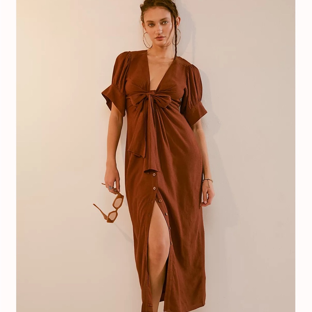 Free People Vintage Summer MIDI Dress